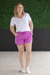 IN STOCK French Terry Stevie Shorts - Vivid Orchid
