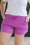 IN STOCK French Terry Stevie Shorts - Vivid Orchid