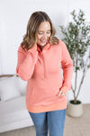 IN STOCK Scuba HalfZip Hoodie - Coral