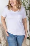 IN STOCK Sophie Pocket Tee - White