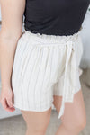 IN STOCK Libby Linen Shorts - Cream