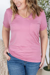 IN STOCK Sophie Pocket Tee - Rose