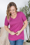 IN STOCK Sophie Pocket Tee - Magenta