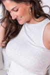 IN STOCK Tara Ribbed Tank - Heathered Grey