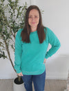 IN STOCK Vintage Wash Pullover - Caribbean Green