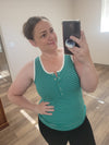 IN STOCK Shiloh Button Snap Tank - Green