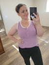IN STOCK Shiloh Button Snap Tank - Purple