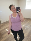 IN STOCK Shiloh Button Snap Tank - Purple
