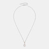 925 Sterling Silver Inlaid Moissanite Infinity Pendant Necklace
