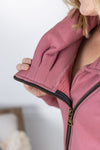 IN STOCK Quinn ZipUp Cowl - Mulberry