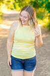 IN STOCK Tara Ribbed Tank - Yellow