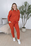 IN STOCK Corrine Ribbed Pullover Top - Pumpkin