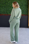 IN STOCK Jesse Vintage Wash Snap Pullover - Olive