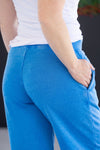 IN STOCK Wide Leg Vintage Wash Bottoms - Winter Blue