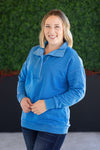 IN STOCK Jesse Vintage Wash Snap Pullover - Winter Blue