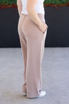IN STOCK Wide Leg Vintage Wash Bottoms - Tan