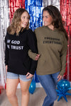 IN STOCK Corrine Embroidered Hoodie - Freedom Over Everything