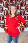 IN STOCK GameDay Larissa Long Sleeve Top - Kansas City