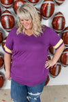 IN STOCK GameDay Tessa Short Sleeve Top - Minnesota