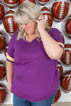 IN STOCK GameDay Tessa Short Sleeve Top - Minnesota