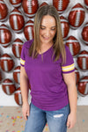 IN STOCK GameDay Tessa Short Sleeve Top - Minnesota