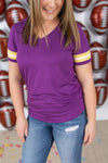 IN STOCK GameDay Tessa Short Sleeve Top - Minnesota