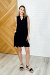 Lizzy Tiered Tank Dress in Black
