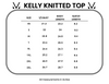 IN STOCK Kelly Knitted Top - Slate Purple
