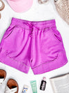 IN STOCK French Terry Stevie Shorts - Vivid Orchid
