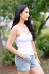 White Timeless Criss-Cross Cami