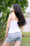 White Timeless Criss-Cross Cami
