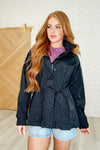 Track Snack Windbreaker in Black