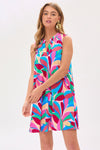 Dear Scarlett Lizzy Tank Dress in RoyalMulti