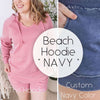 IN STOCK Vintage Wash Beach Hoodie - Nautical Navy