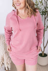 IN STOCK Vintage Wash Beach Hoodie - Dusty Pink