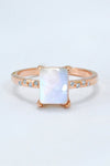 Square Moonstone Ring