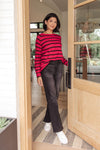 Are We There Yet? Striped Sweater