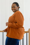 Enjoy This Moment V Neck Blouse In Toffee