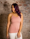 Spaghetti Strap Brami Tank in Black (RTS)