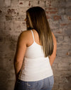 Spaghetti Strap Brami Tank in Black (RTS)