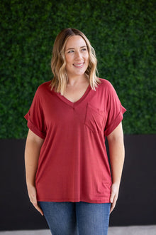  IN STOCK Sierra Pocket Tops - Terra Cotta