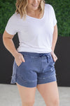 IN STOCK French Terry Stevie Shorts - Nautical Navy