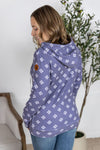 IN STOCK Hailey Pullover Hoodie - Slate Purple Floral