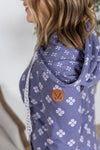 IN STOCK Hailey Pullover Hoodie - Slate Purple Floral