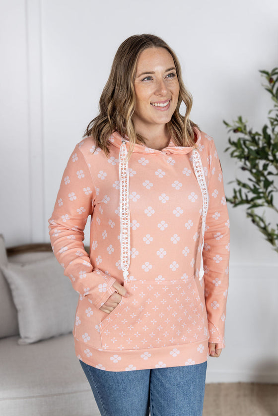 IN STOCK Hailey Pullover Hoodie - Coral Floral