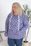 IN STOCK Hailey Pullover Hoodie - Slate Purple Floral
