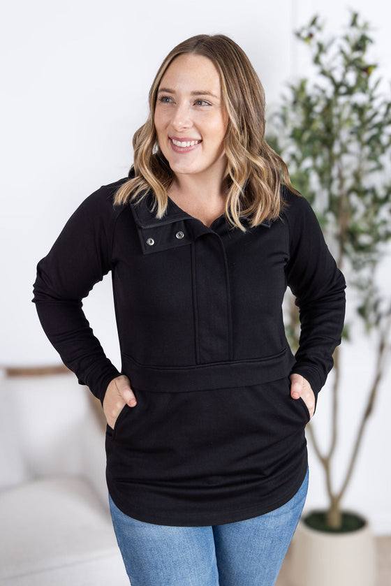 IN STOCK Mia Scuba Halfzip - Black