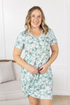 IN STOCK Knot Dress - Green Floral