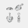 Moissanite 925 Sterling Silver Heart Necklace