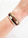 IN STOCK Hair Tie Bracelet Sets - Neutral Gold Accents | Hair Accessories